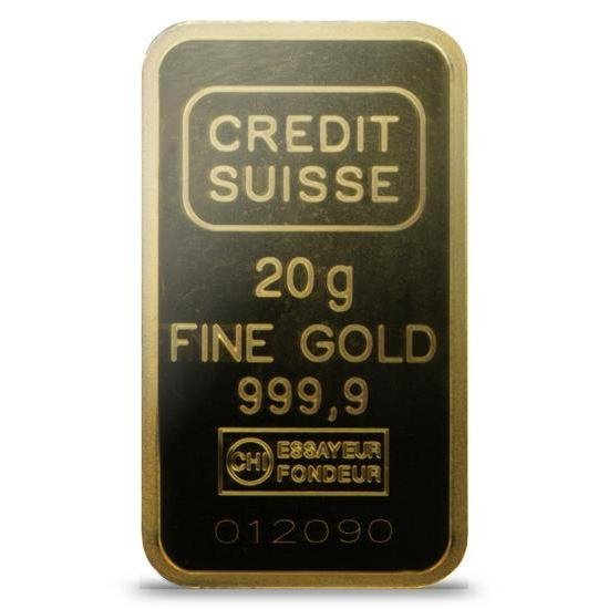20 Gram Credit Suisse Liberty Gold Bar (New w/ Assay) - Image 3