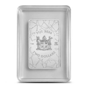 2026 1 oz Fiji Silver Mosaique Bald Eagle Coin (Proof-Like, Capsule + CoA)