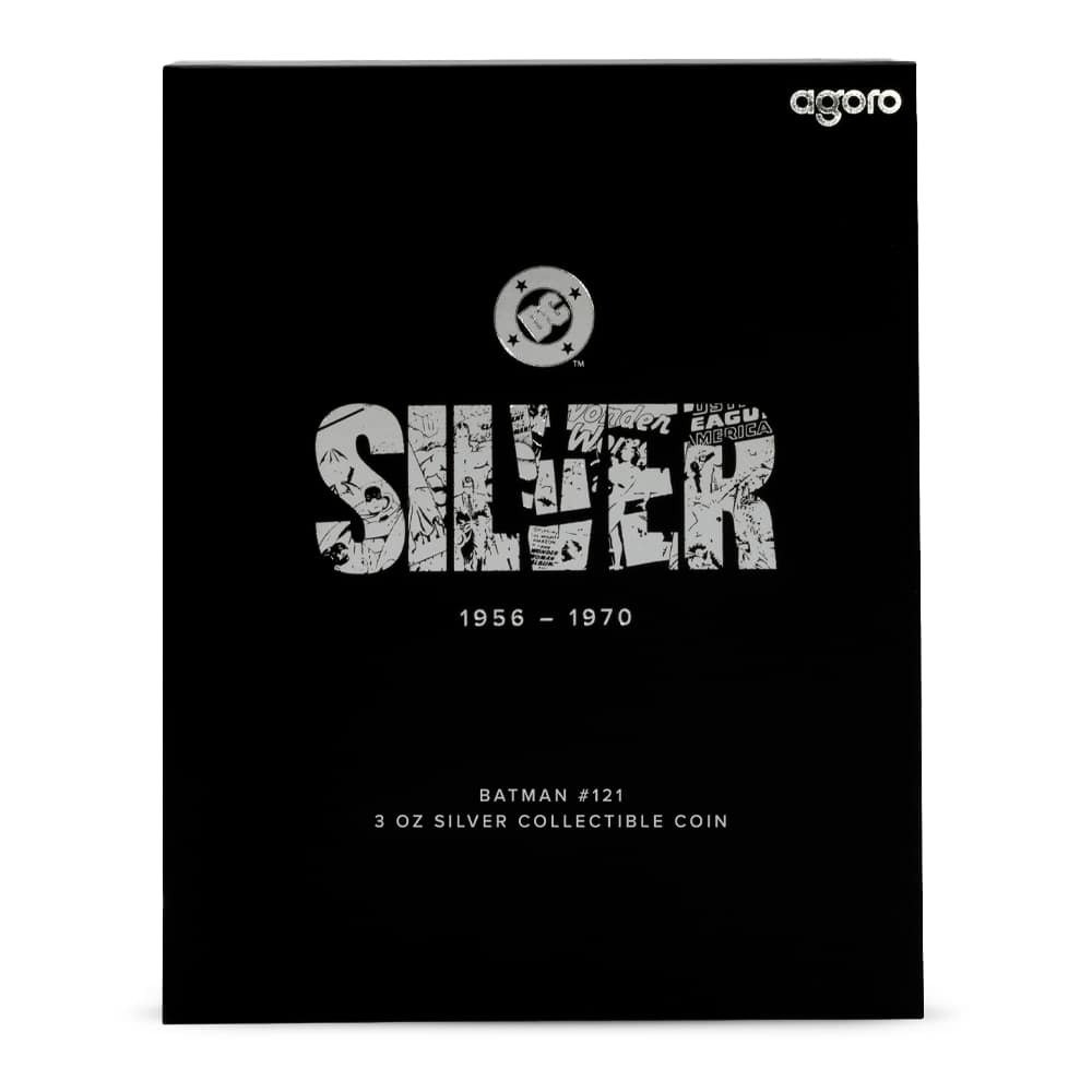 2025 3 oz Proof Niue Silver Age Batman #121 Coin (Box + CoA) - Image 6