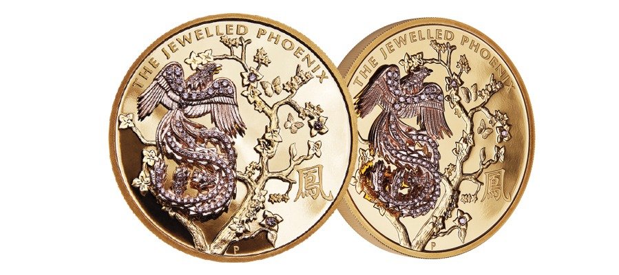2018 10 oz Proof Phoenix Jewelled Gold coin - Image 3