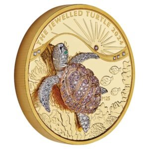 2024 10 oz Proof Jewelled Turtle Gold Coin
