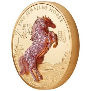 2021 10 oz Proof Australian Gold Jewelled Horse