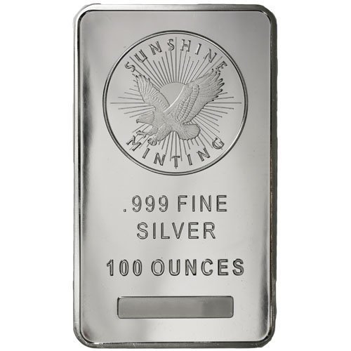 100 oz Sunshine Silver Bar For Sale (New, MintMark SI) - Image 4