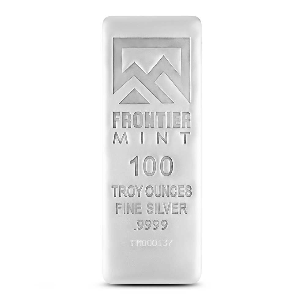 Buy 100 oz Frontier Mint Silver Bar