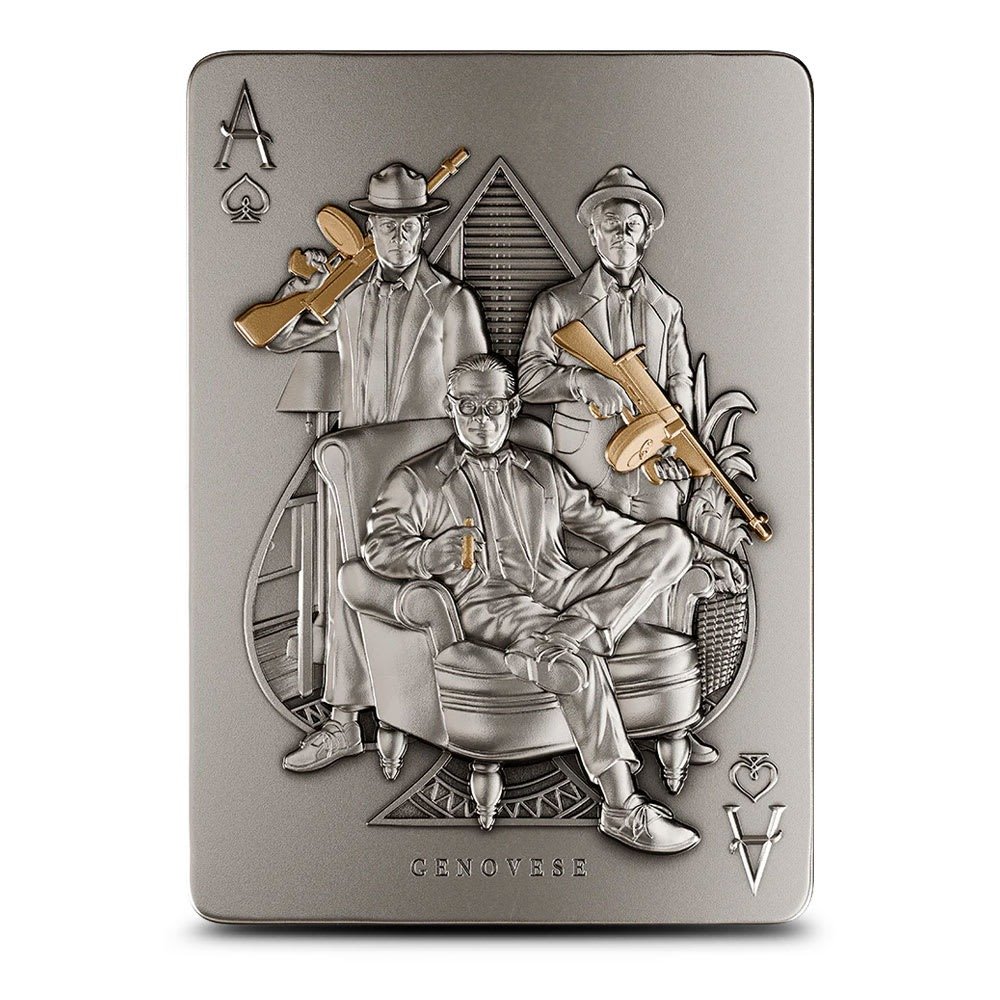 2 oz Antique Republic of Chad Silver