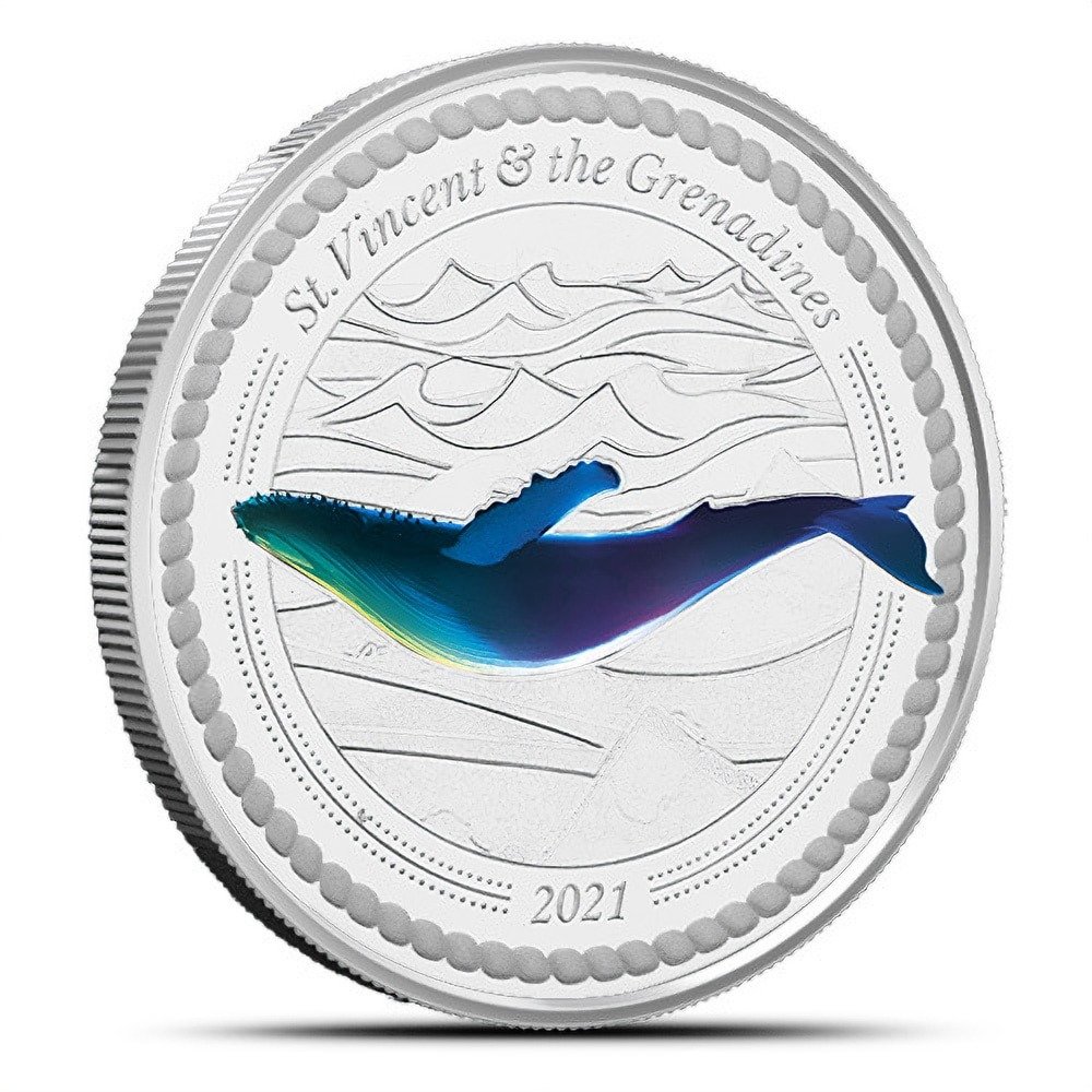 1 oz Colorized EC8 Silver St. Vincen