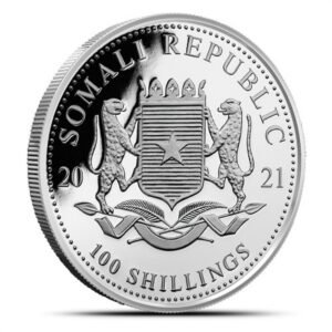 2021 1 oz Somalia Silver Elephant Coin (BU)