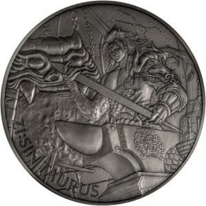 2021 10 oz Antique South Korean Zi:Sin Taurus Silver Medal
