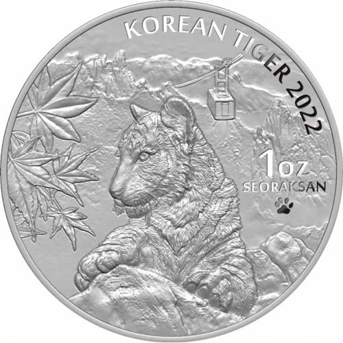 2022 1 oz South Korean Tiger Silver