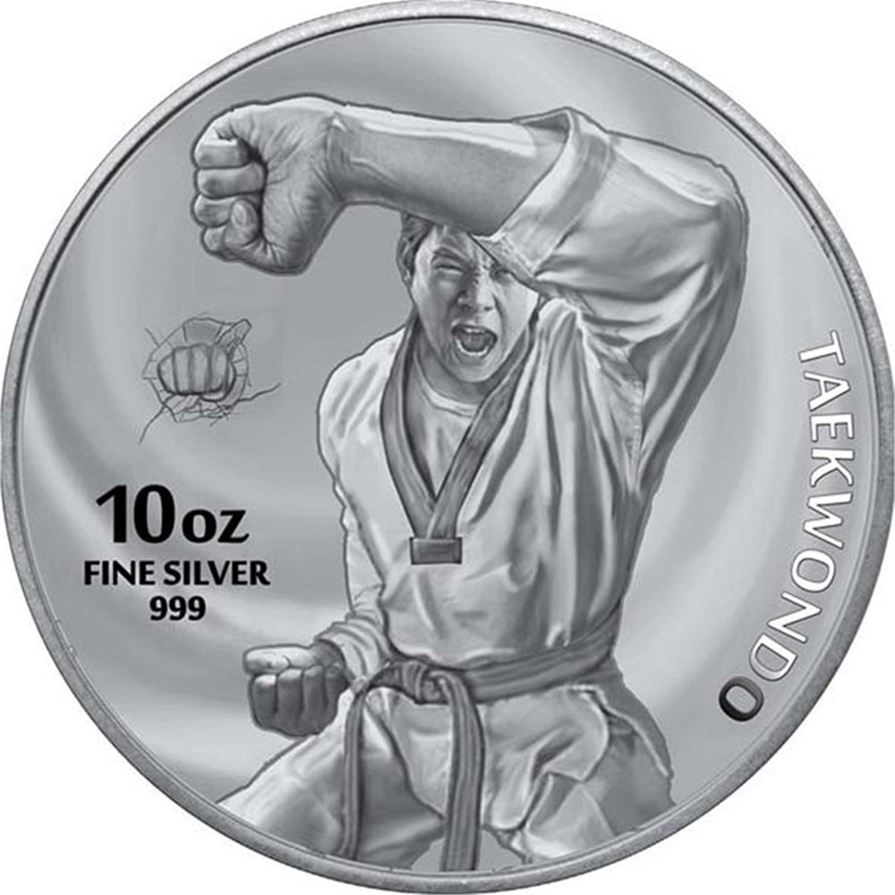 2022 10 oz Antique South Korean Silv