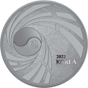 2022 10 oz Antique South Korean Silver Taekwondo
