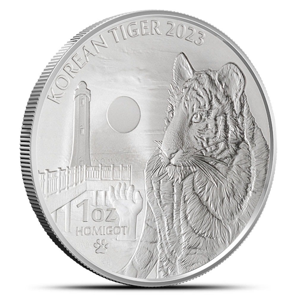 1 oz South Korean Tiger Silver Medal