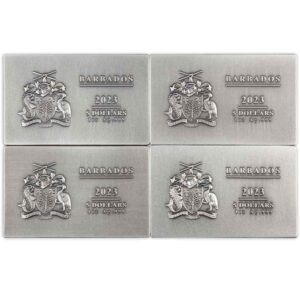 2023 Antique Barbados Silver The Boston Tea Party 4-Coin Set