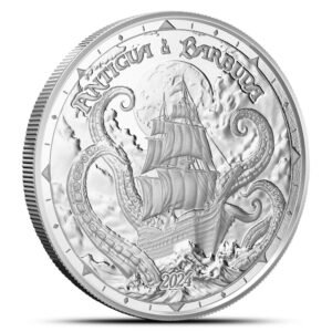 2024 1 oz EC8 Silver Antigua & Barbuda Rum Runner and Kraken Coin (BU)