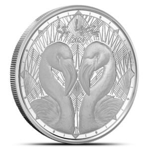 2024 1 oz EC8 Silver St. Lucia Flamingo Coin (BU)