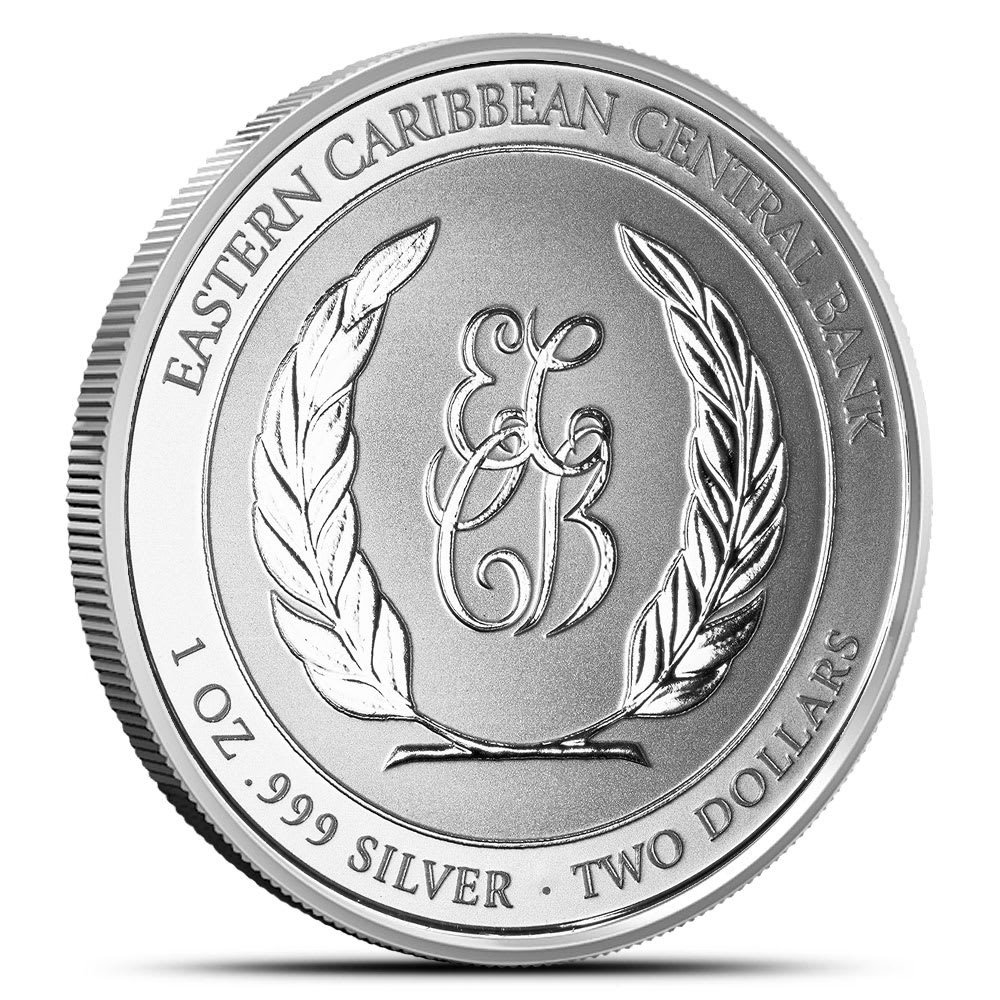 2024 1 oz EC8 Silver St. Lucia Flamingo Coin (BU) - Image 2