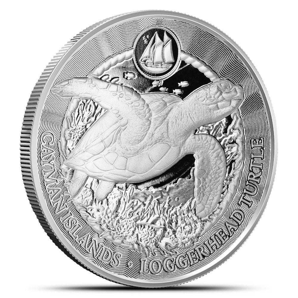 2025 1 oz Cayman Islands Silver Sea
