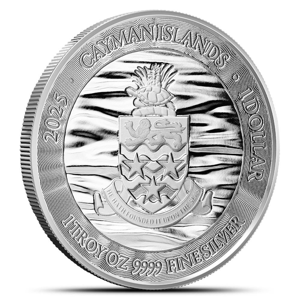 2025 1 oz Cayman Islands Silver Sea Life Loggerhead Turtle Coin (Proof-Like) - Image 2