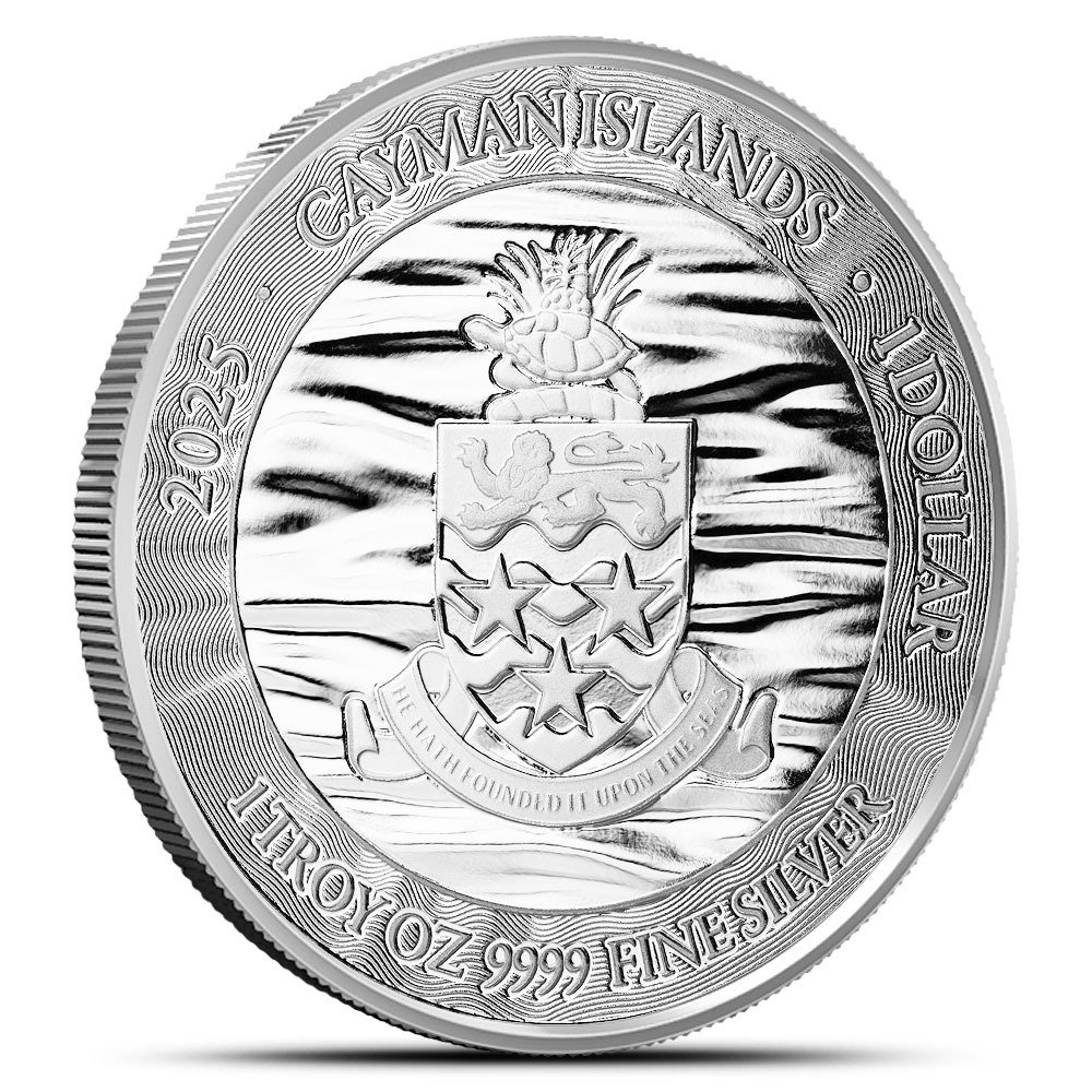 2025 1 oz Cayman Islands Silver Sea Life Marlin Coin (Proof-Like) - Image 2