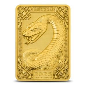 1 oz Fiji Silver Snake Rectangular