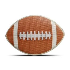 2025 2 oz Colorized Samoa Silver Football Shaped Coin (Box)