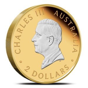 2025 2 oz Proof Australian Silver Kangaroo Coin (Reverse Gilded, Box + CoA)
