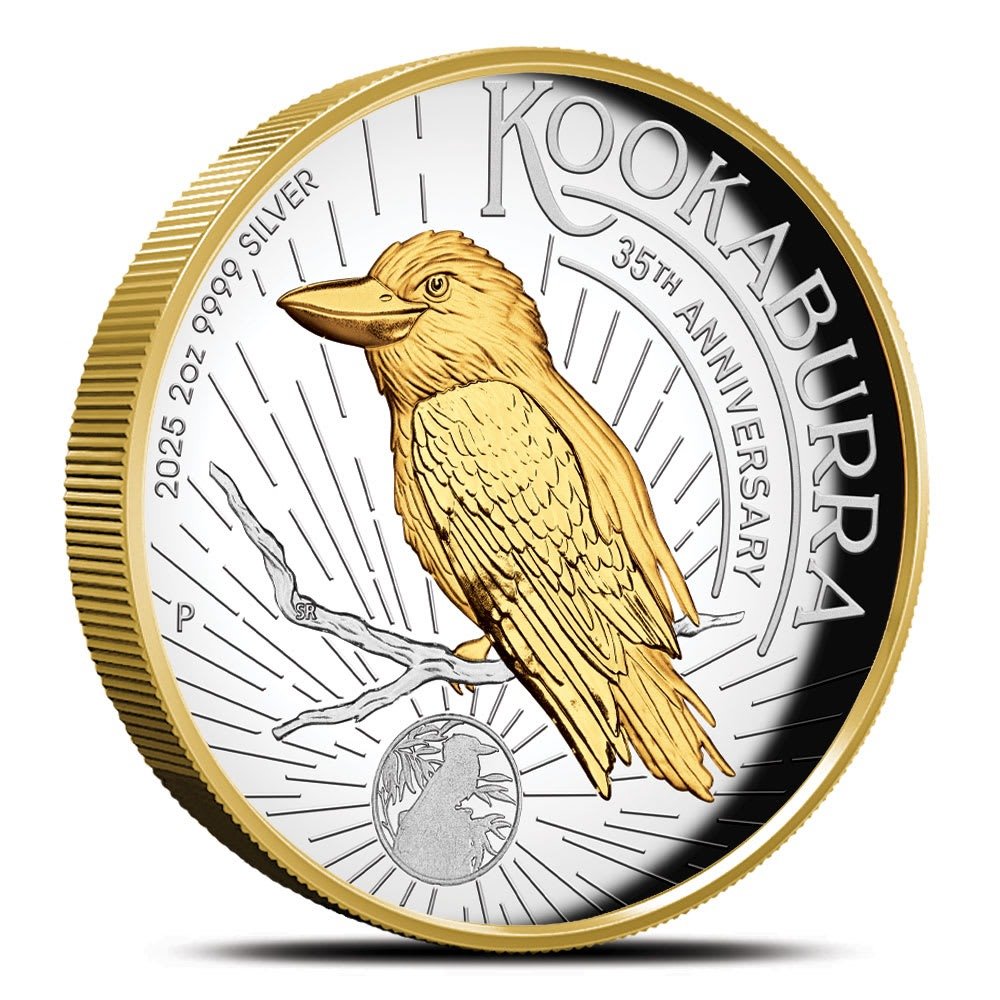 2 oz Proof Australian Silver Kookabu