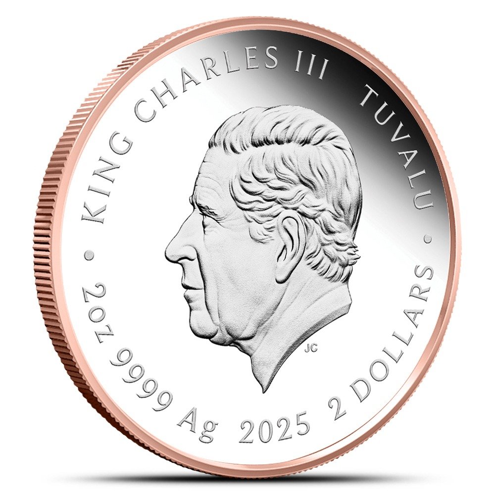 2025 2 oz Proof Tuvalu Silver Spongebob Squarepants Patrick Star Coin (Box + CoA, Gilded) - Image 2