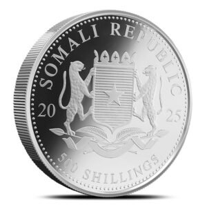 2025 5 oz Somalia Silver Elephant Coin (BU)