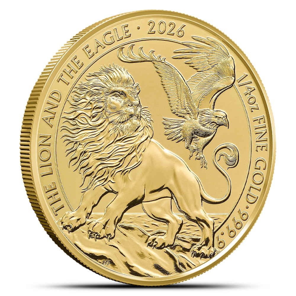 1/4 oz British Gold The Lion and The