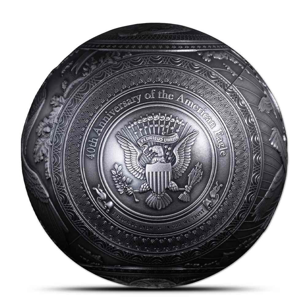 2026 1 Kilo Barbados 40th Anniversary American Eagle Spherical Silver Coin (Box + CoA) - Image 7