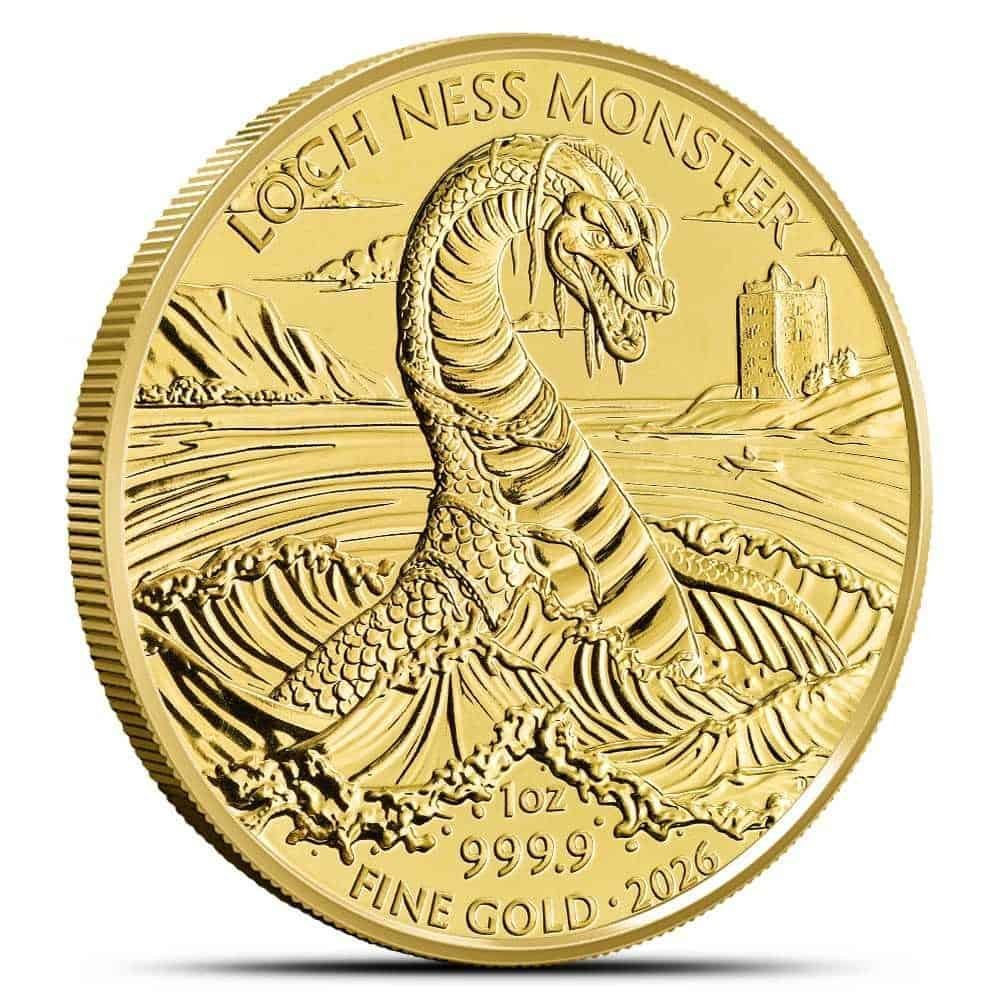 1 oz British Gold Loch Ness Monster