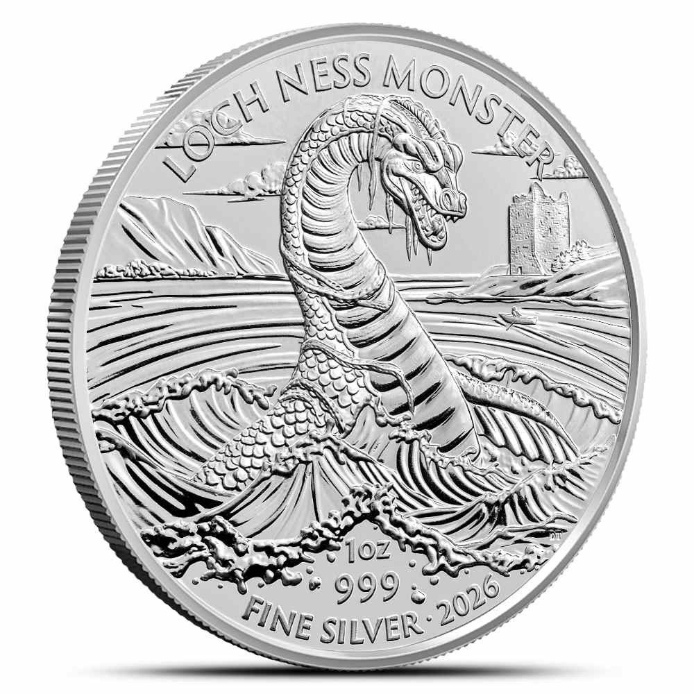 1 oz British Silver Loch Ness Monste