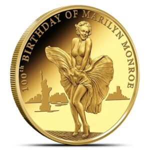 2026 1/2 Gram Proof Congo Gold 100th Birthday of Marilyn Monroe Coin (Capsule)