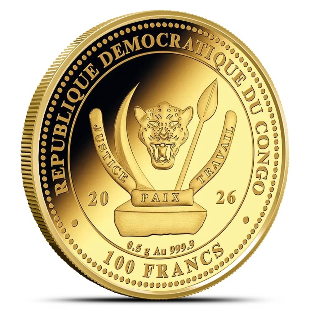 2026 1/2 Gram Proof Congo Gold 100th Birthday of Marilyn Monroe Coin (Capsule) - Image 2