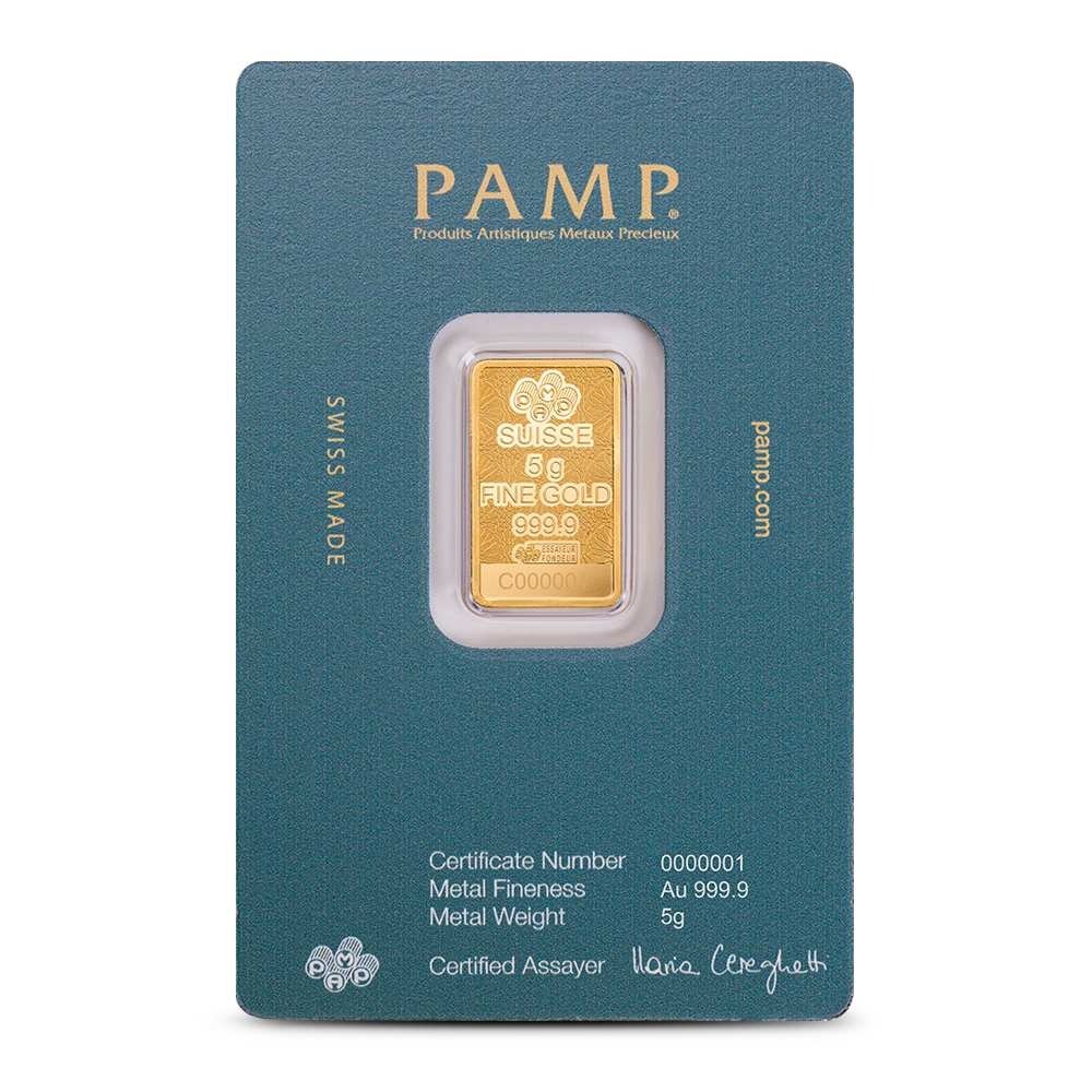 5 Gram PAMP Suisse Arabian Falcon Gold Bar (New w/ Assay) - Image 2