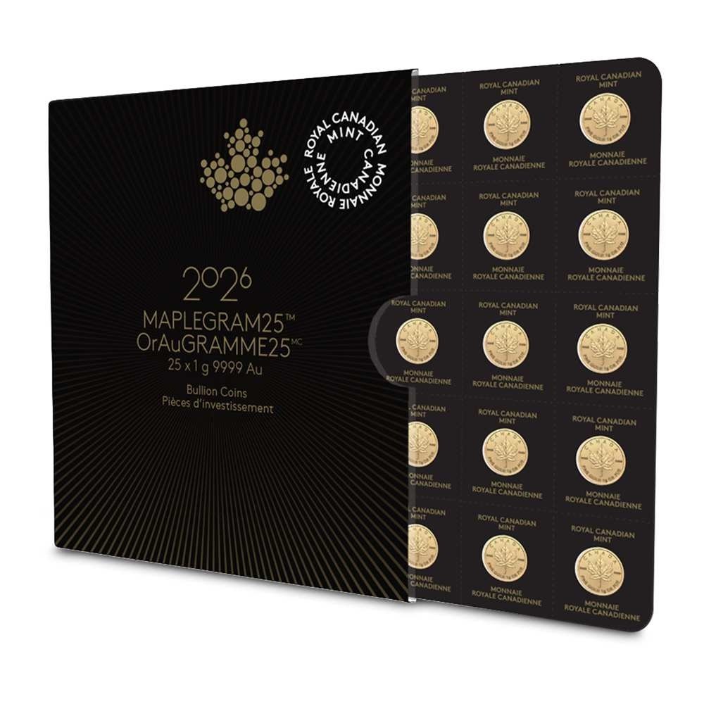 2026 25 Gram Canadian Gold MapleGram (25x1g, BU w/Assay) - Image 4