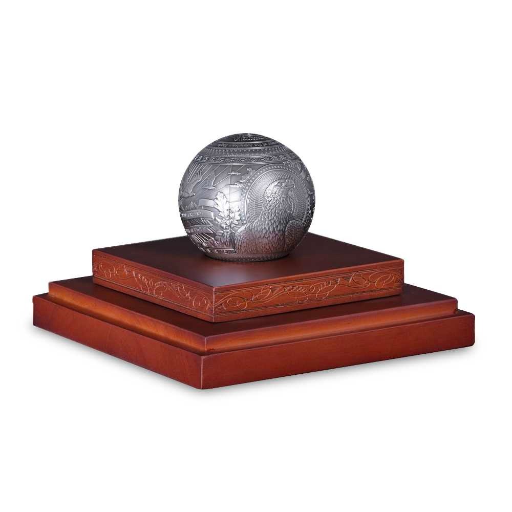 2026 1 Kilo Barbados 40th Anniversary American Eagle Spherical Silver Coin (Box + CoA) - Image 8
